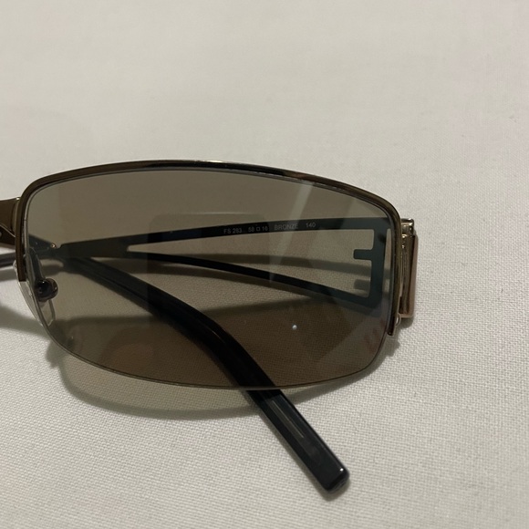 🇮🇹 FENDI Sunglasses #FS283 UNISEX Bronze Frames *Made In Italy* VINTAGE DESIGNER - Picture 7 of 9